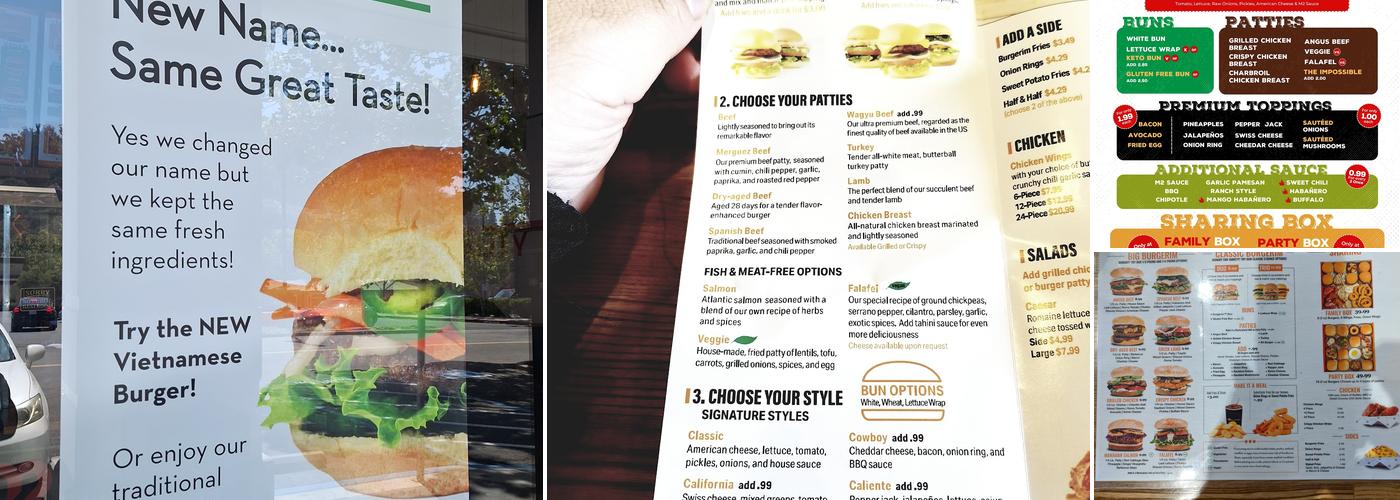 M2 Burger Menu