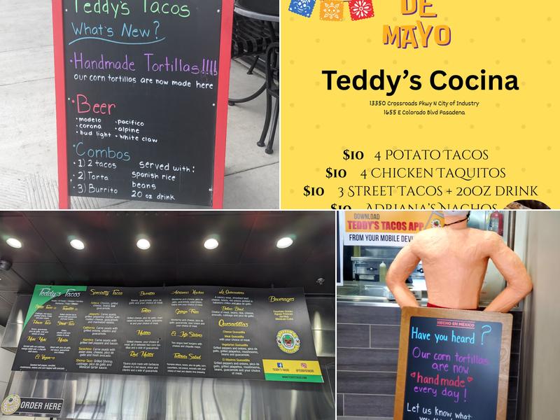 Teddy's Cocina Menu