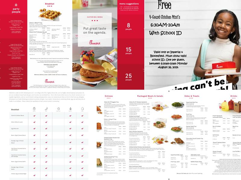 Chick-fil-A Menu