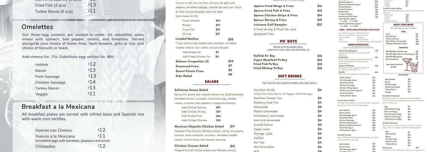 Delicious at the Dunbar Menu