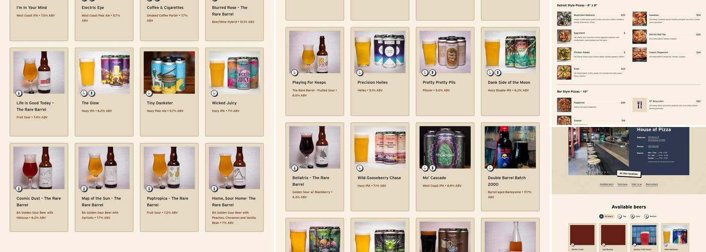 Cellarmaker House of Pizza - SF Menu