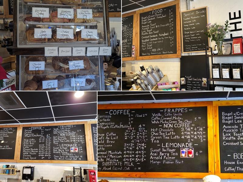 The Simple Coffee House Menu