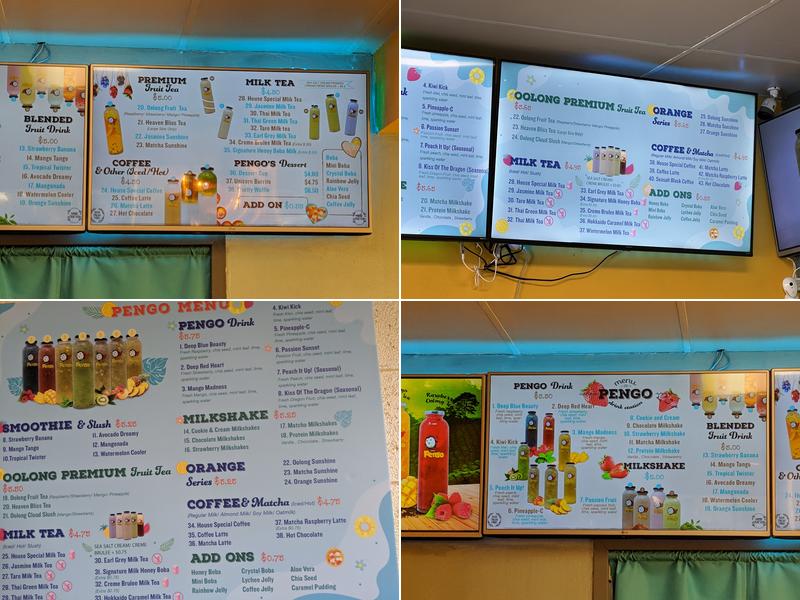 Pengo Drink Station Menu