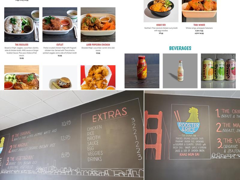 Rooster & Rice Menu