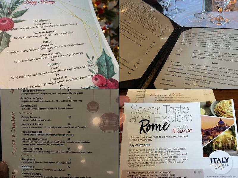 Il Corso - Palm Springs Menu