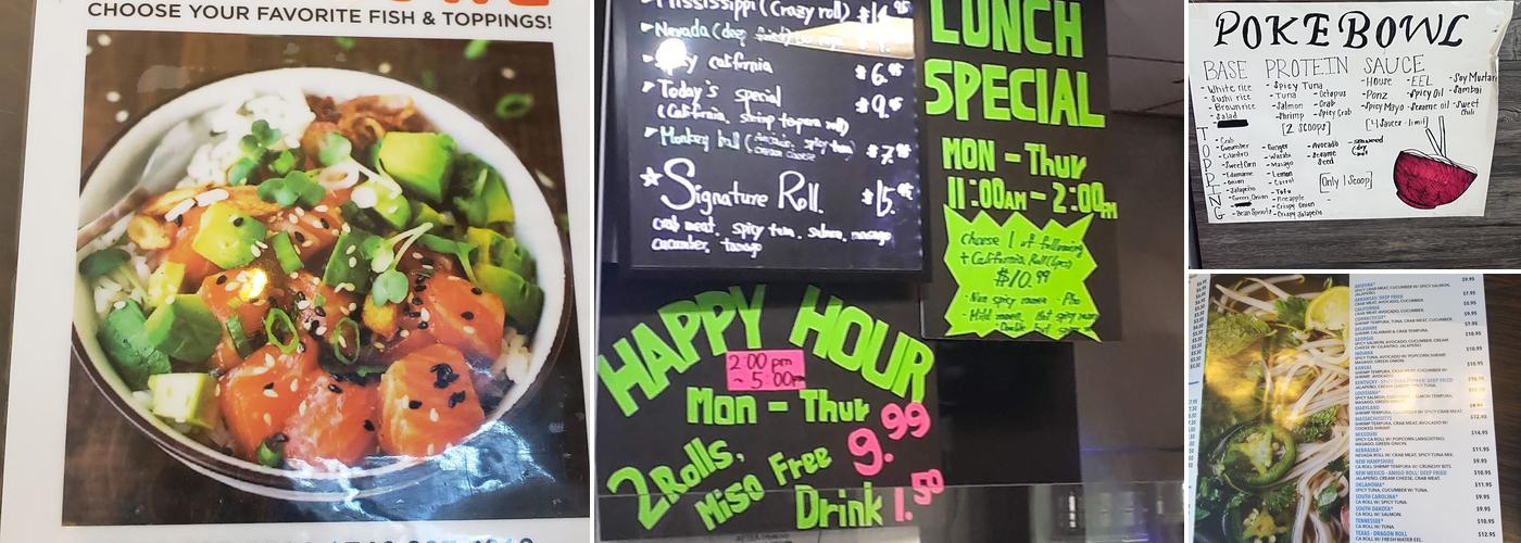 Poke & Noodle Japanese Cuisine Menu