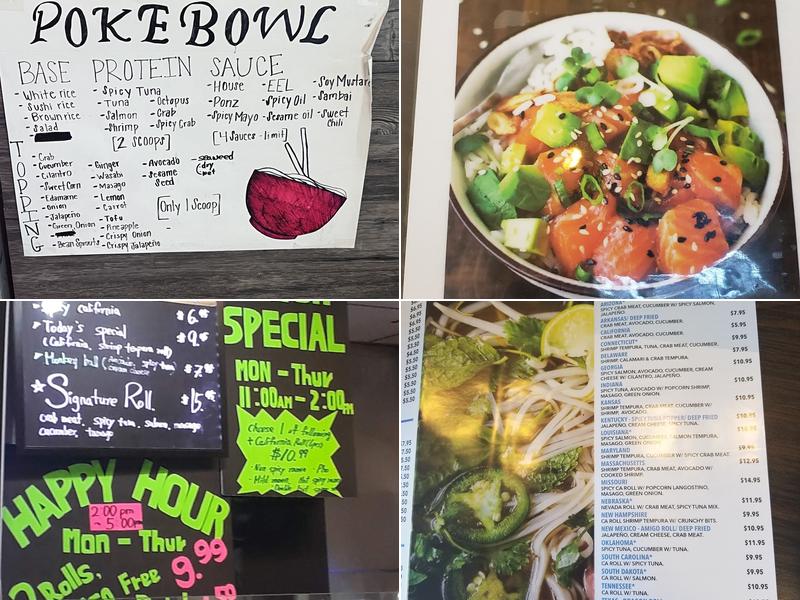 Poke & Noodle Japanese Cuisine Menu