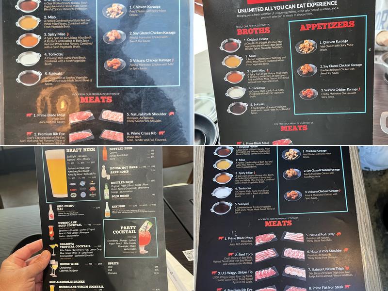 SHABUYA Menu