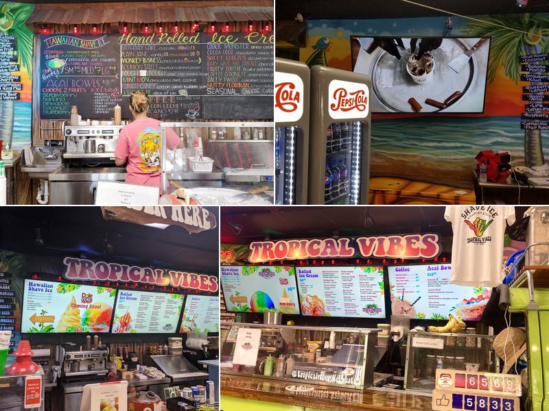 Tropical Vibes Shave Ice Food Truck Menu