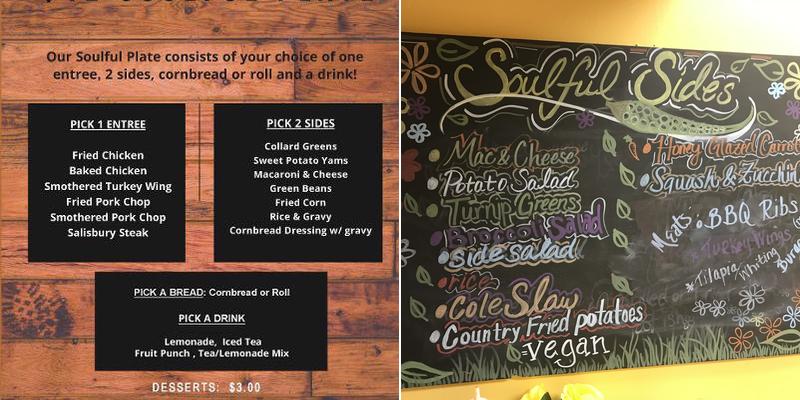 Soulful Taste Cafe Menu
