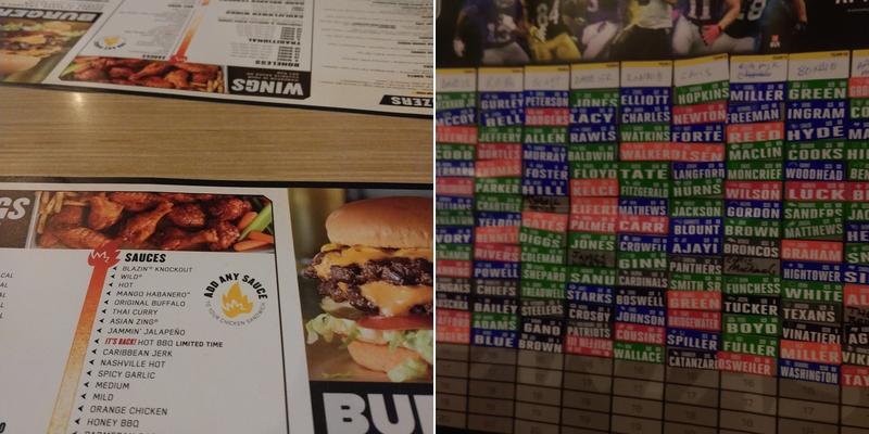 Buffalo Wild Wings Menu