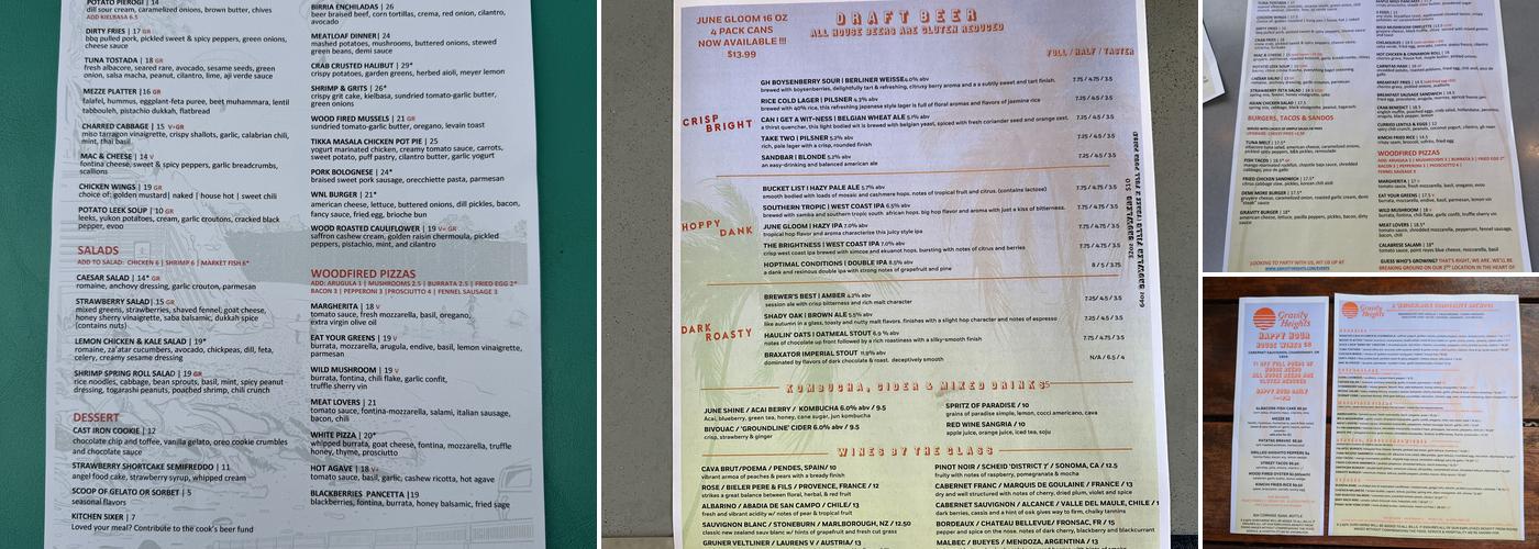 Gravity Heights Menu