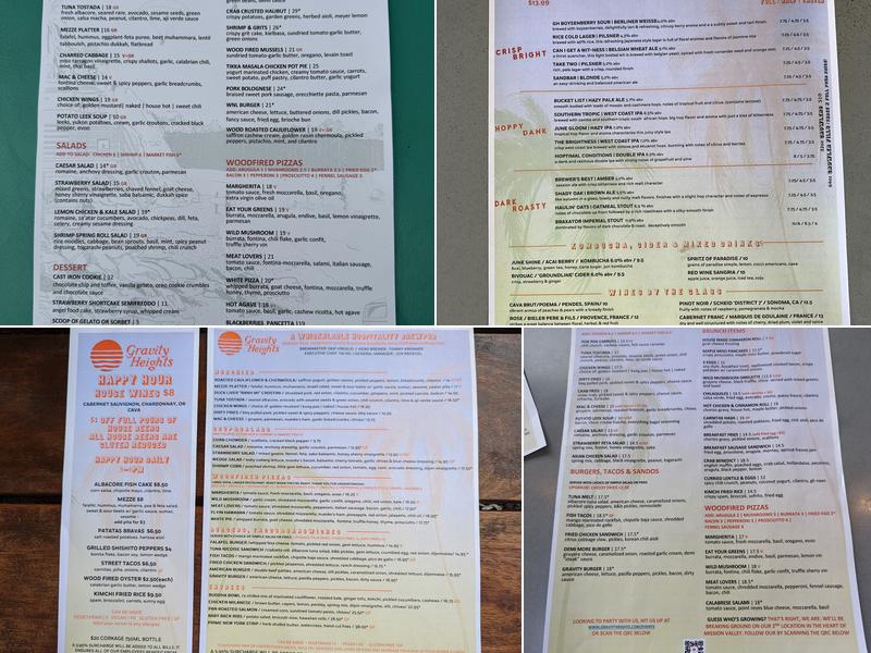 Gravity Heights Menu