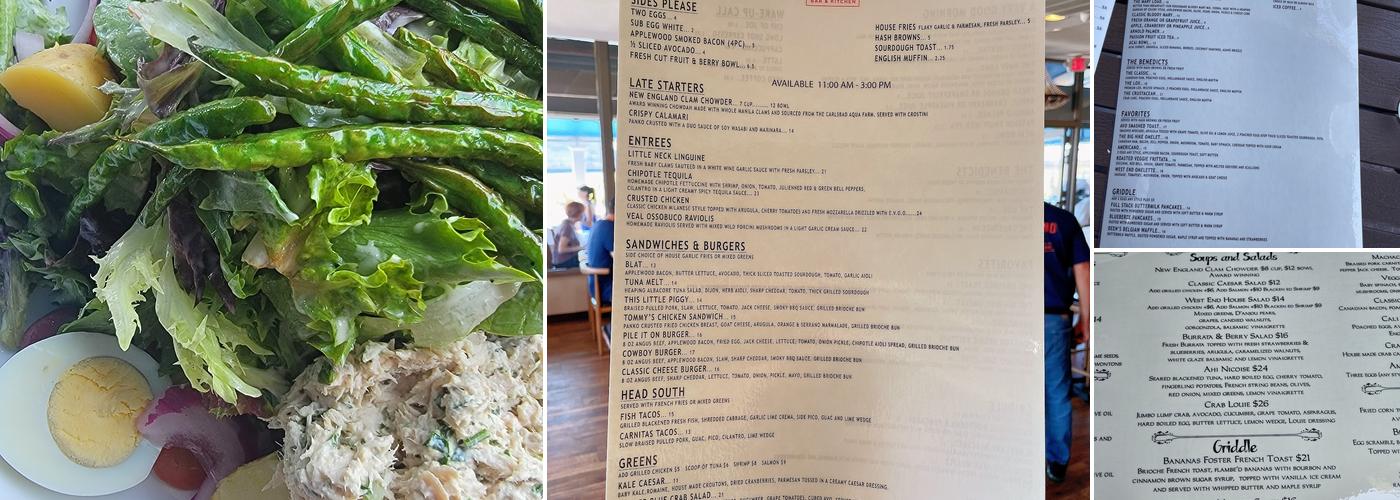 West End Bar & Kitchen Menu