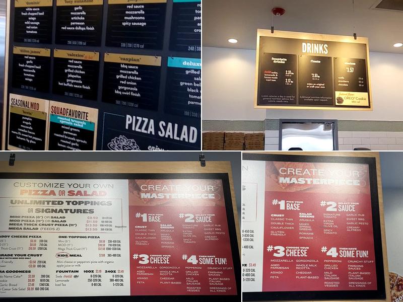MOD Pizza Menu