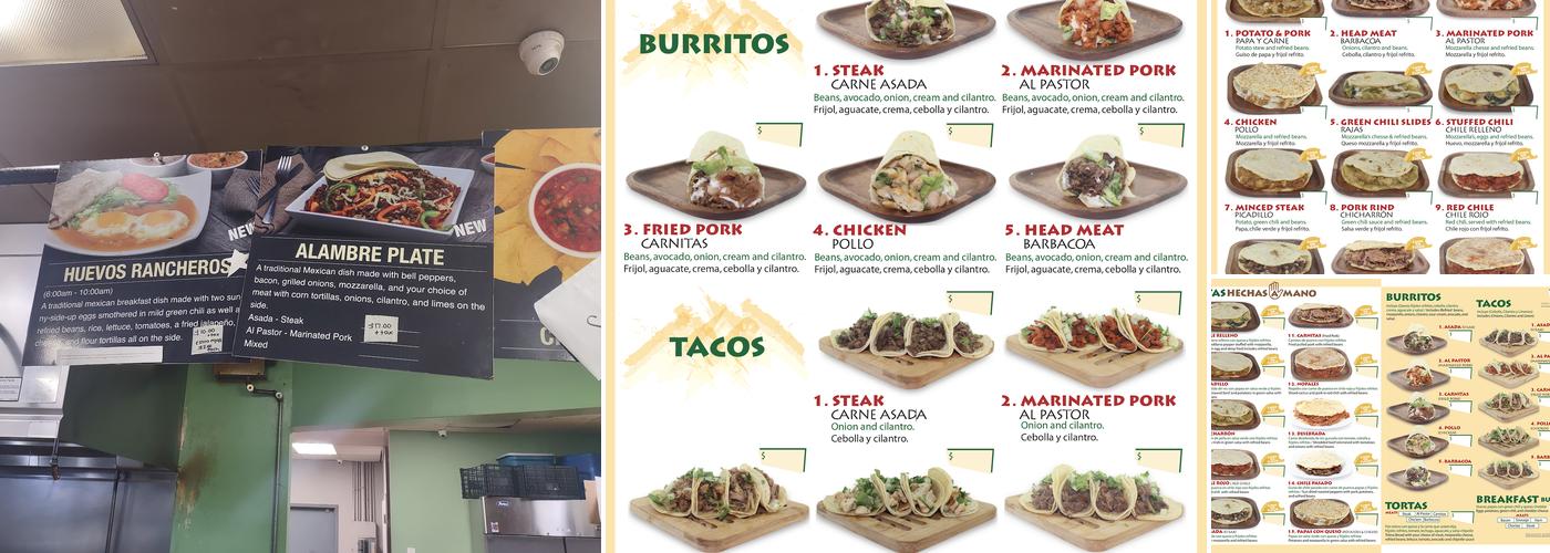 Taco River Menu