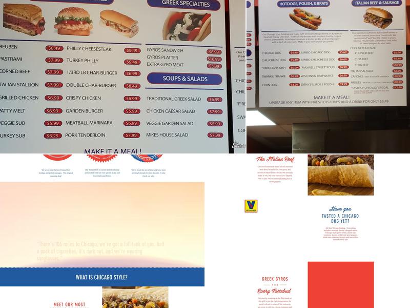 Chicago Mike's Beef & Dogs Menu