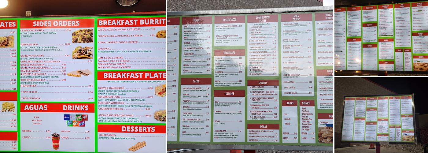 Taco Star Menu