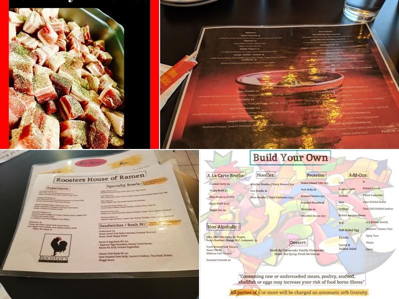 Rooster's House Of Ramen Menu