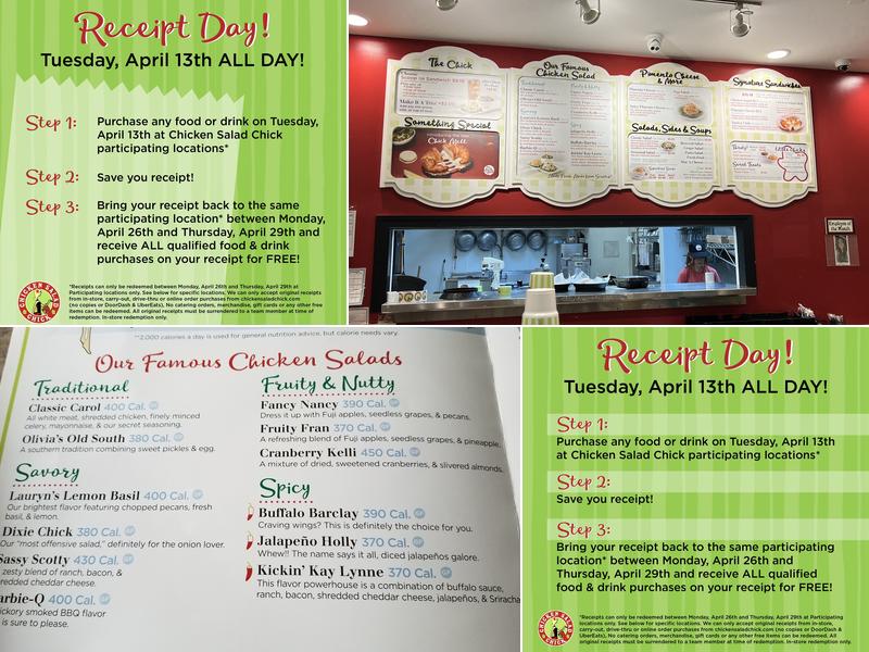 Chicken Salad Chick Menu