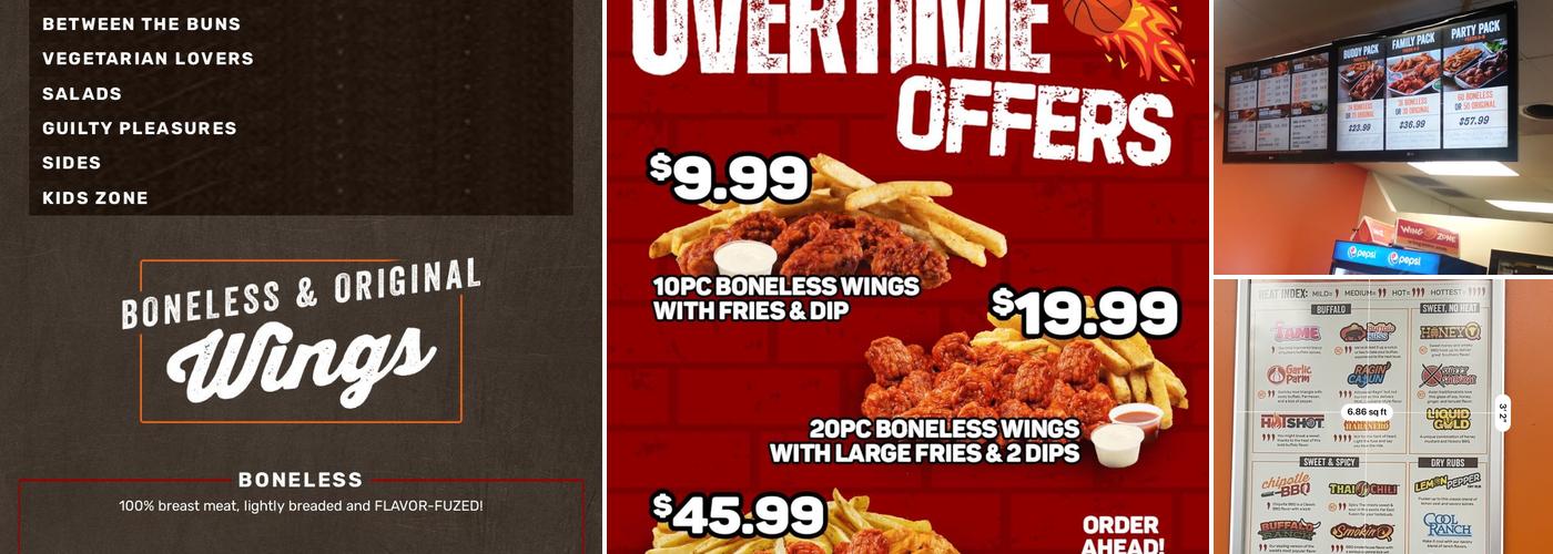 Wing Zone Menu