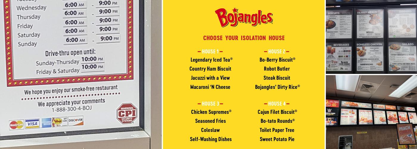 Bojangles Menu