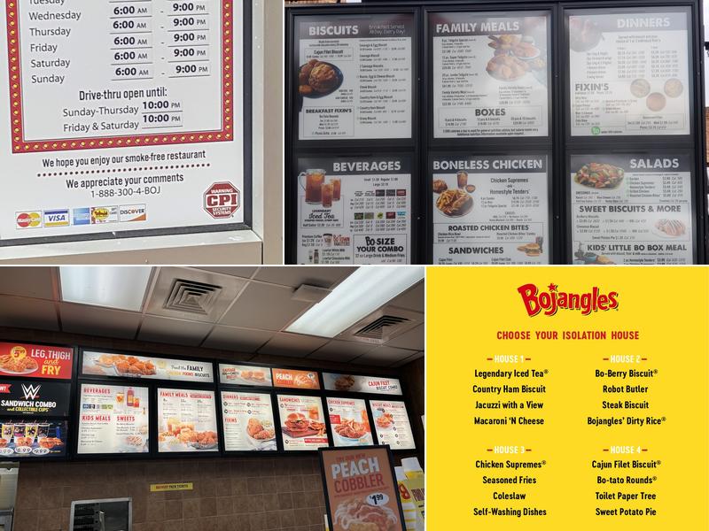 Bojangles Menu