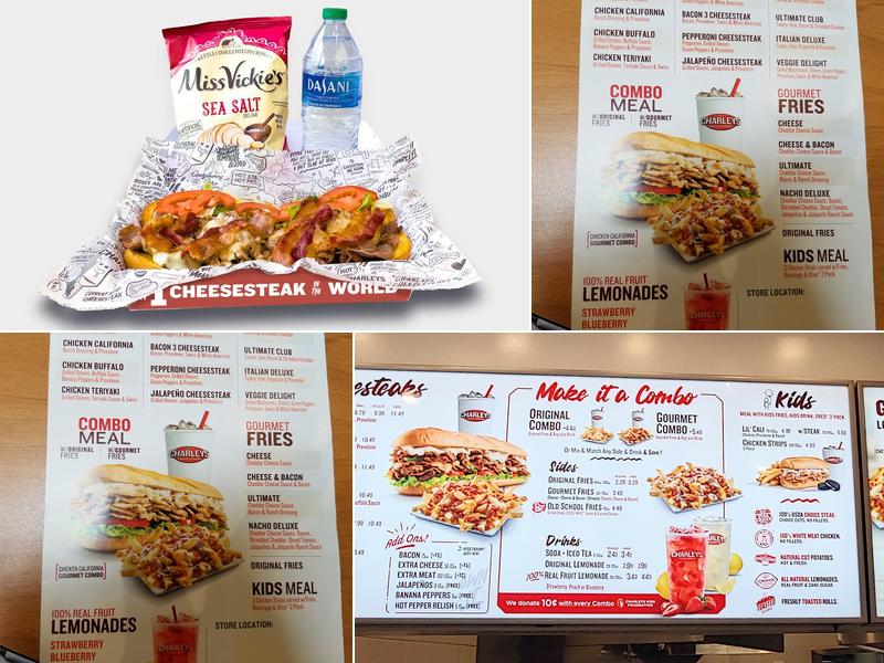 Charleys Cheesesteaks Menu