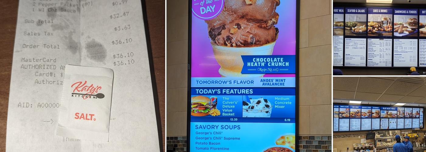 Culver’s Menu