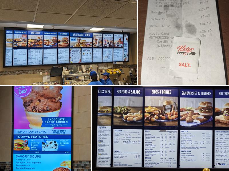 Culver’s Menu