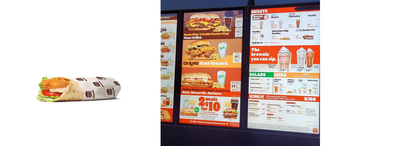 Burger King Menu