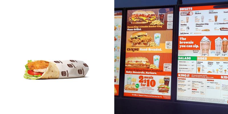 Burger King Menu