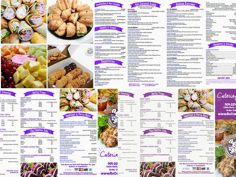 Rx Catering Menu