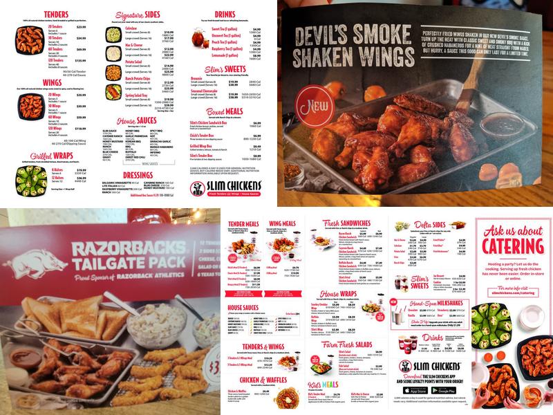 Slim Chickens Menu