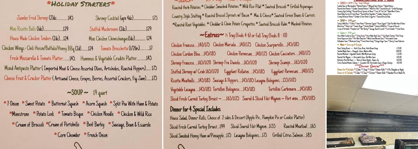 What's Cooking Menu