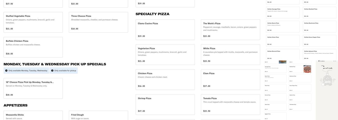 Slices Menu