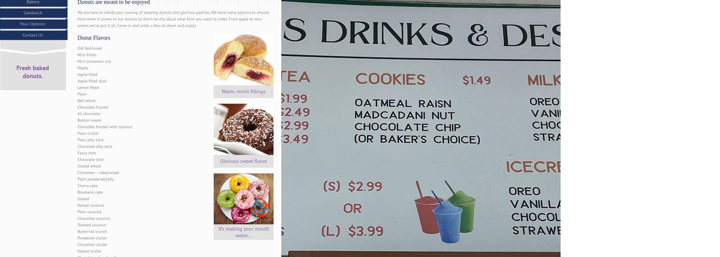 King Donuts Menu