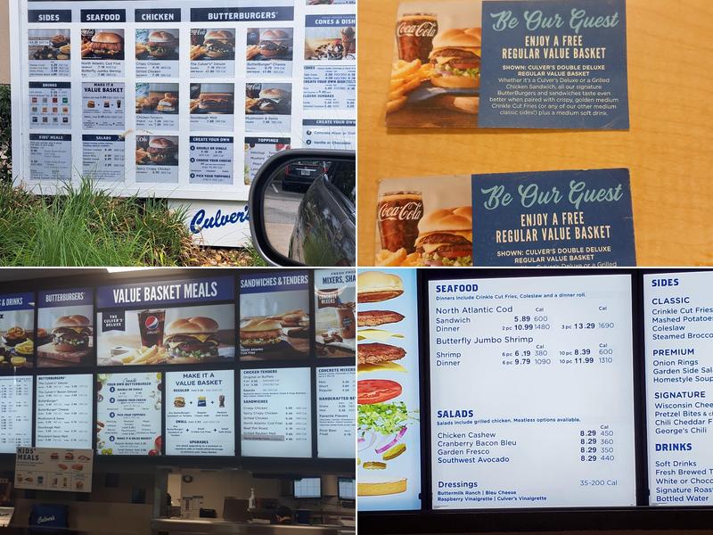 Culver’s Menu