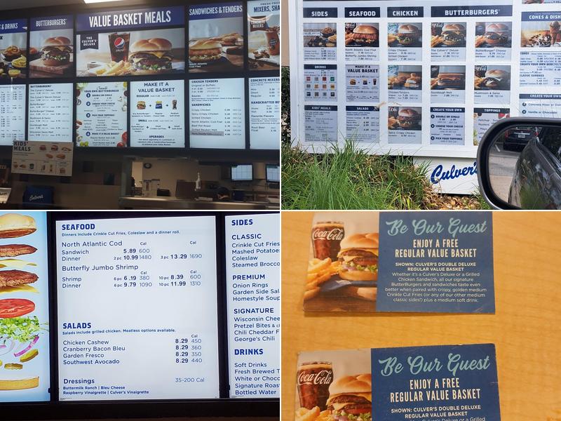 Culver’s Menu