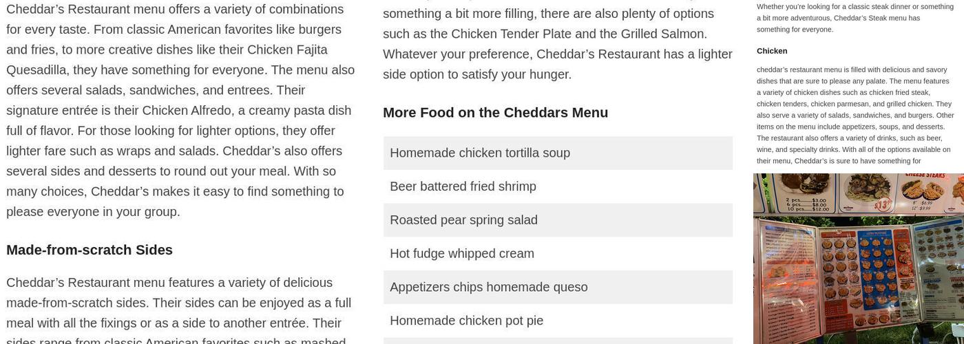 Snapper's Fish & Chicken Menu