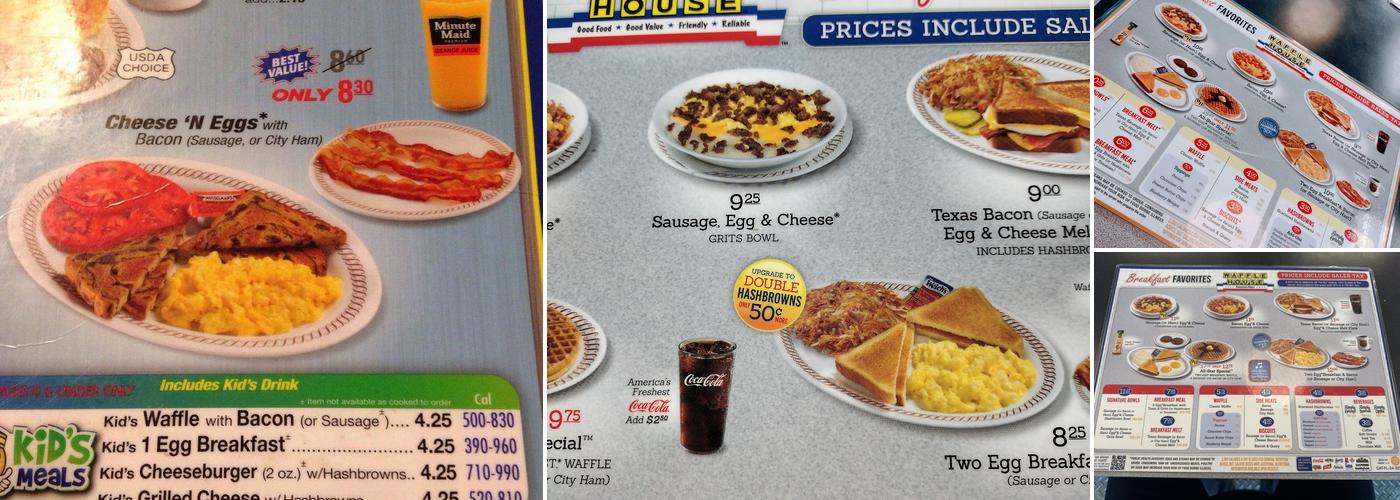 Waffle House Menu