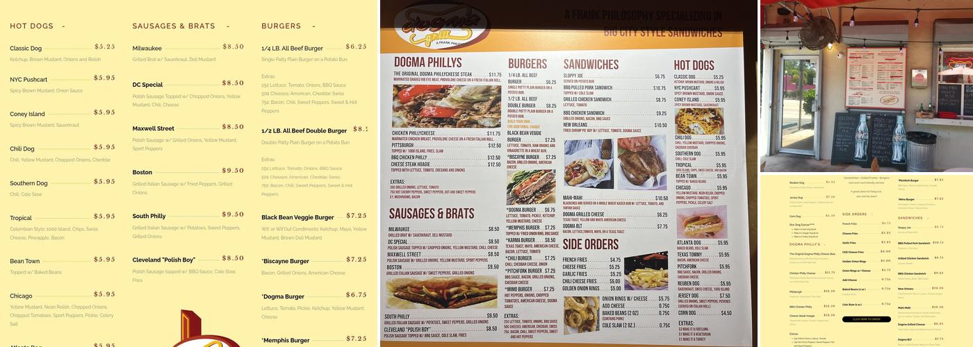 Dogma Grill Menu