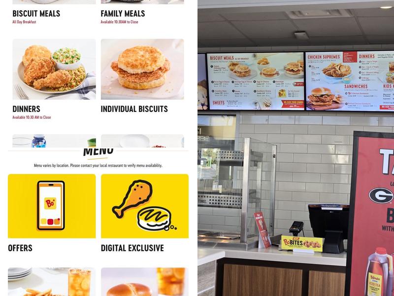 Bojangles Menu