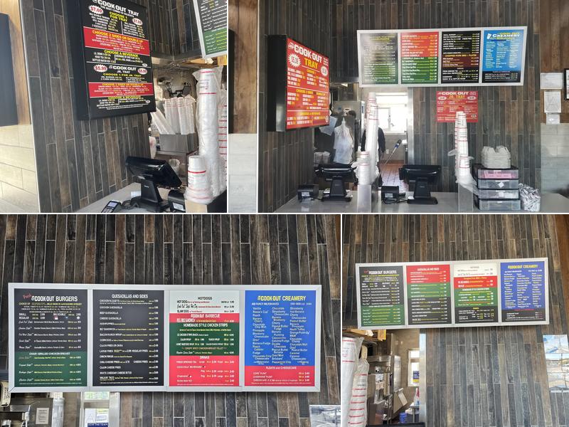 Cook Out Menu