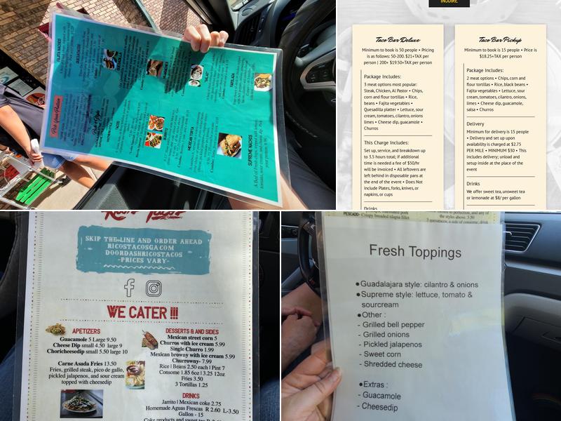 Rico's Tacos - Valdosta Menu