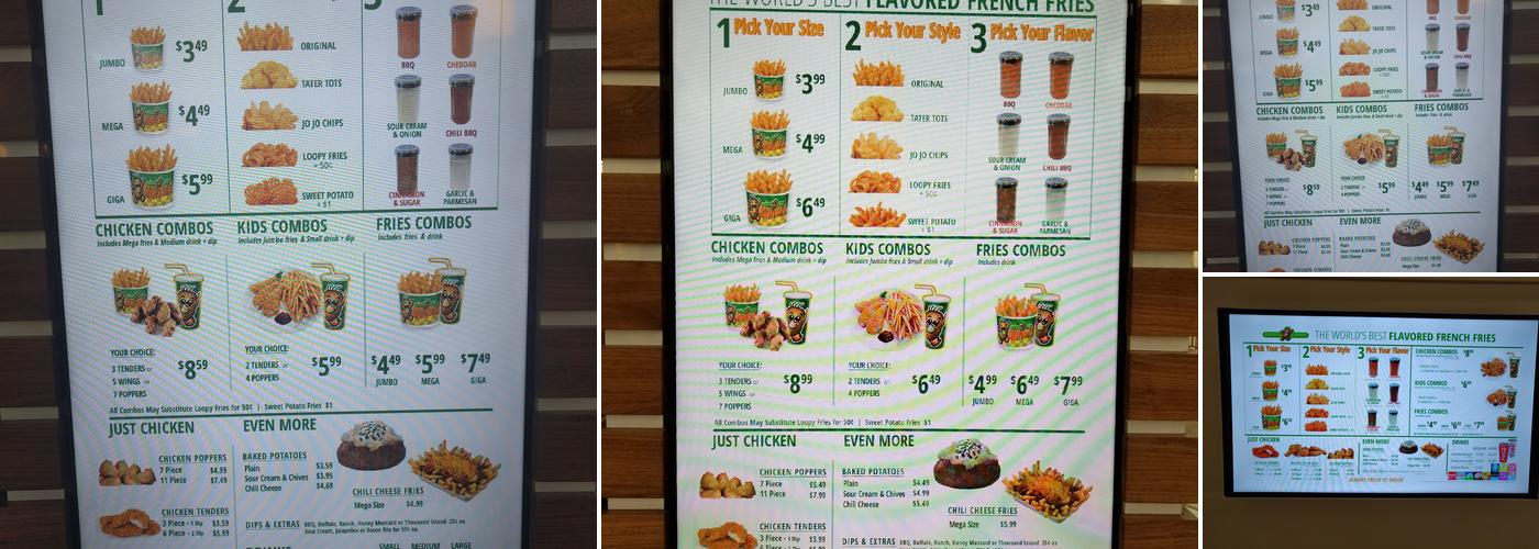 Potato Corner Menu