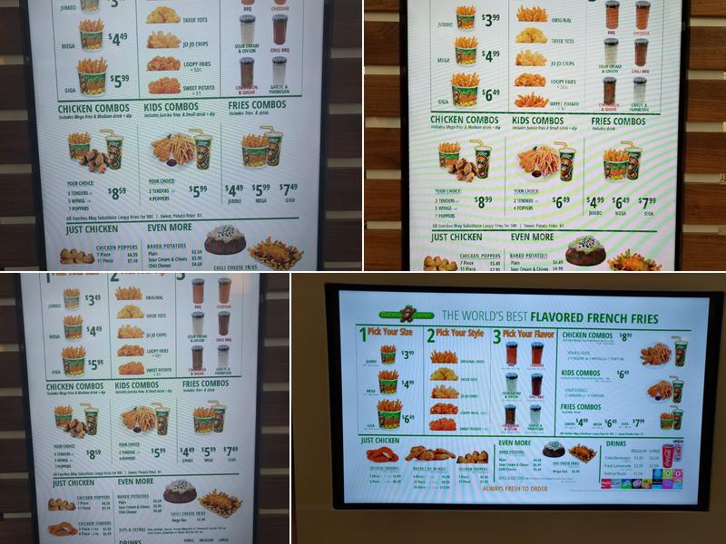 Potato Corner Menu