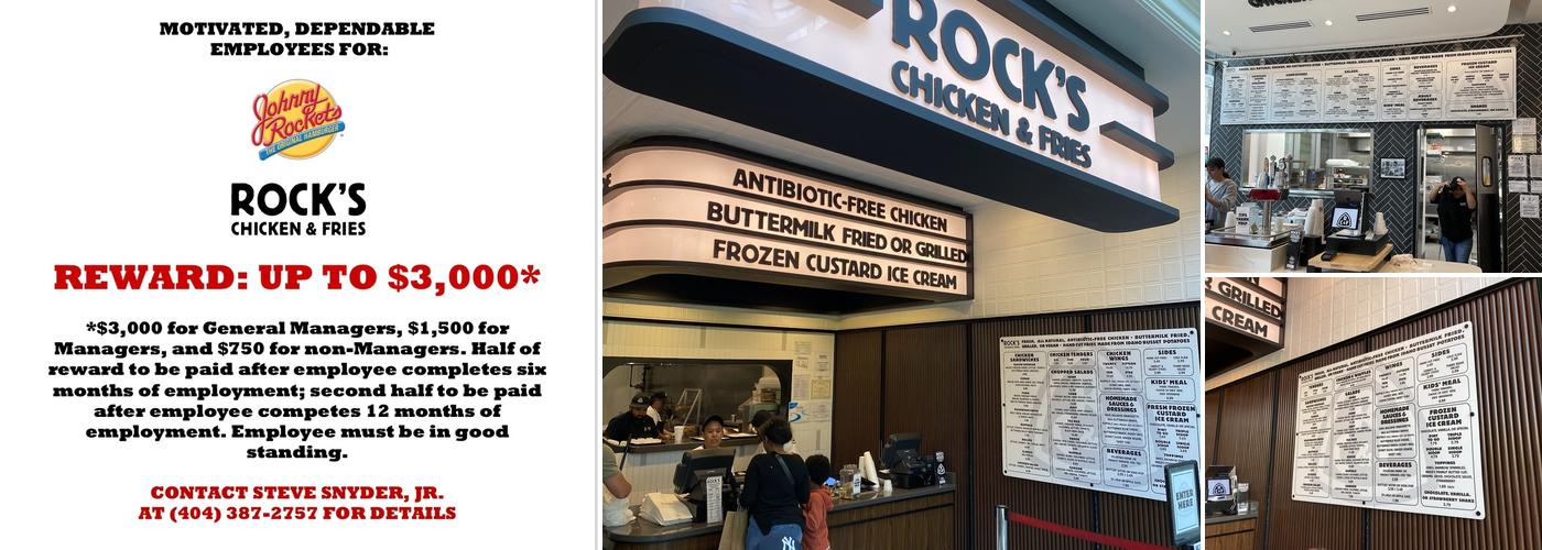 Rock's Chicken & Fries Menu