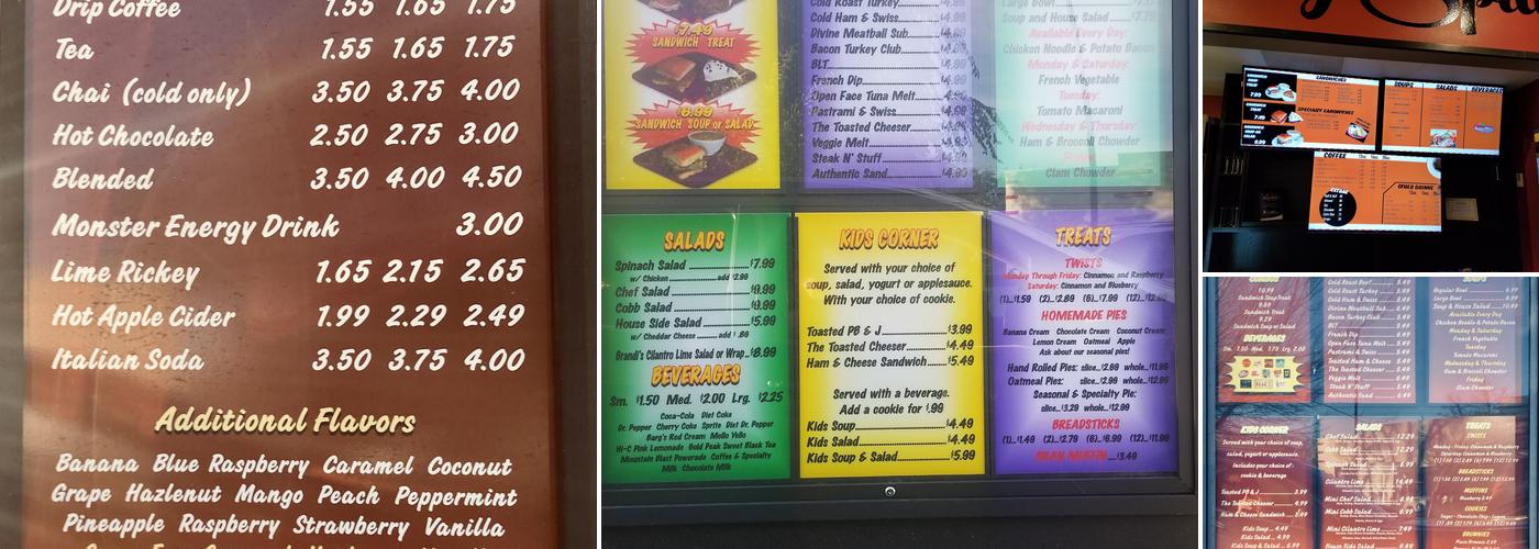 ButterBurr's Lickety Split Menu