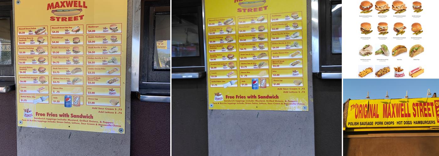 The Original Maxwell Street Menu